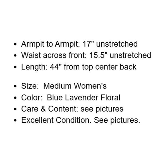 J Jill Dress Womens Medium Maxi Blue Lavender Floral Strapless Stretch Knit - Picture 4 of 12